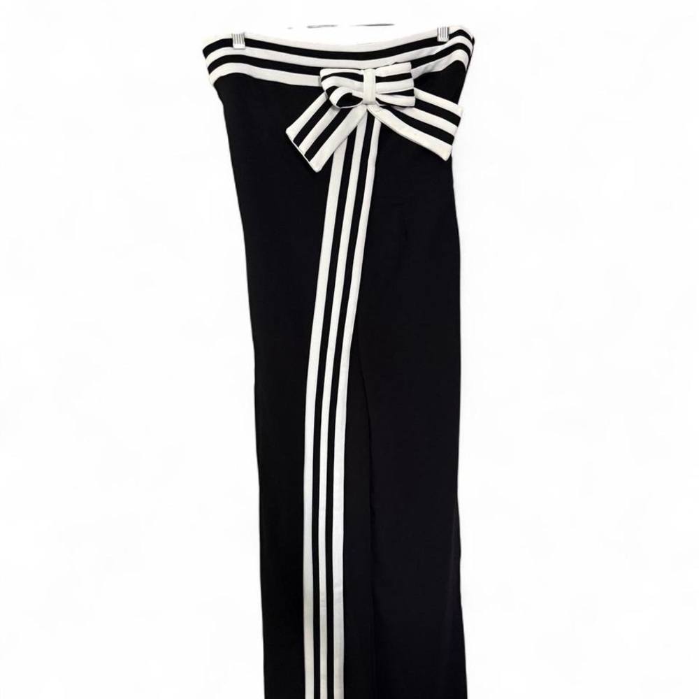 Black Pants with White Stripes